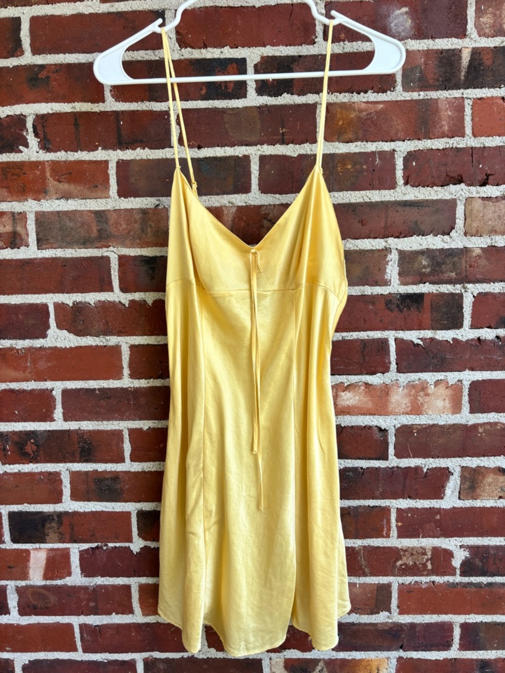 Victoria's Secret Yellow Silk Dress
